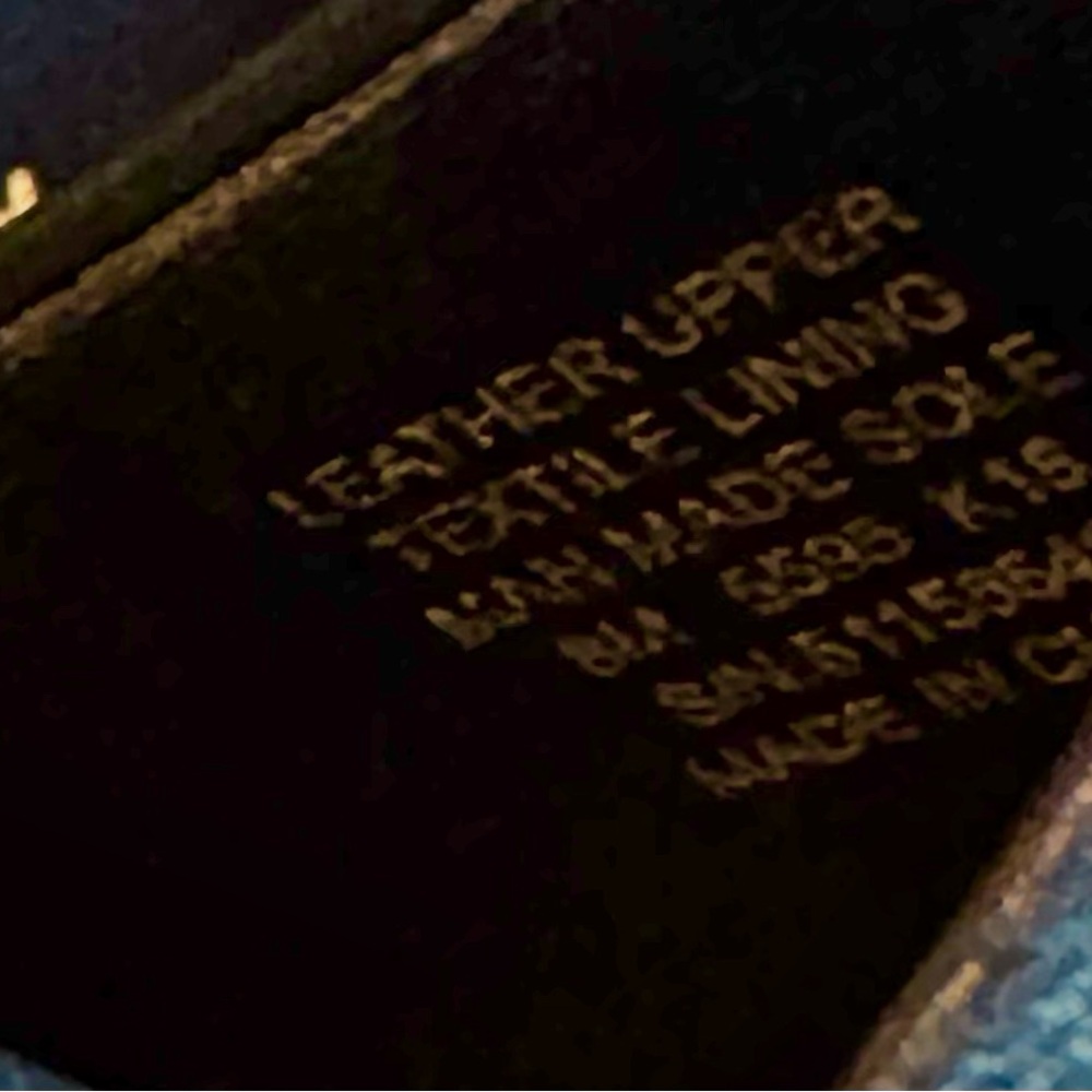 Tory Burch Colorblock Espadrille Flats Leather Navy Black Cap Toe Size 8 - Picture 8 of 9